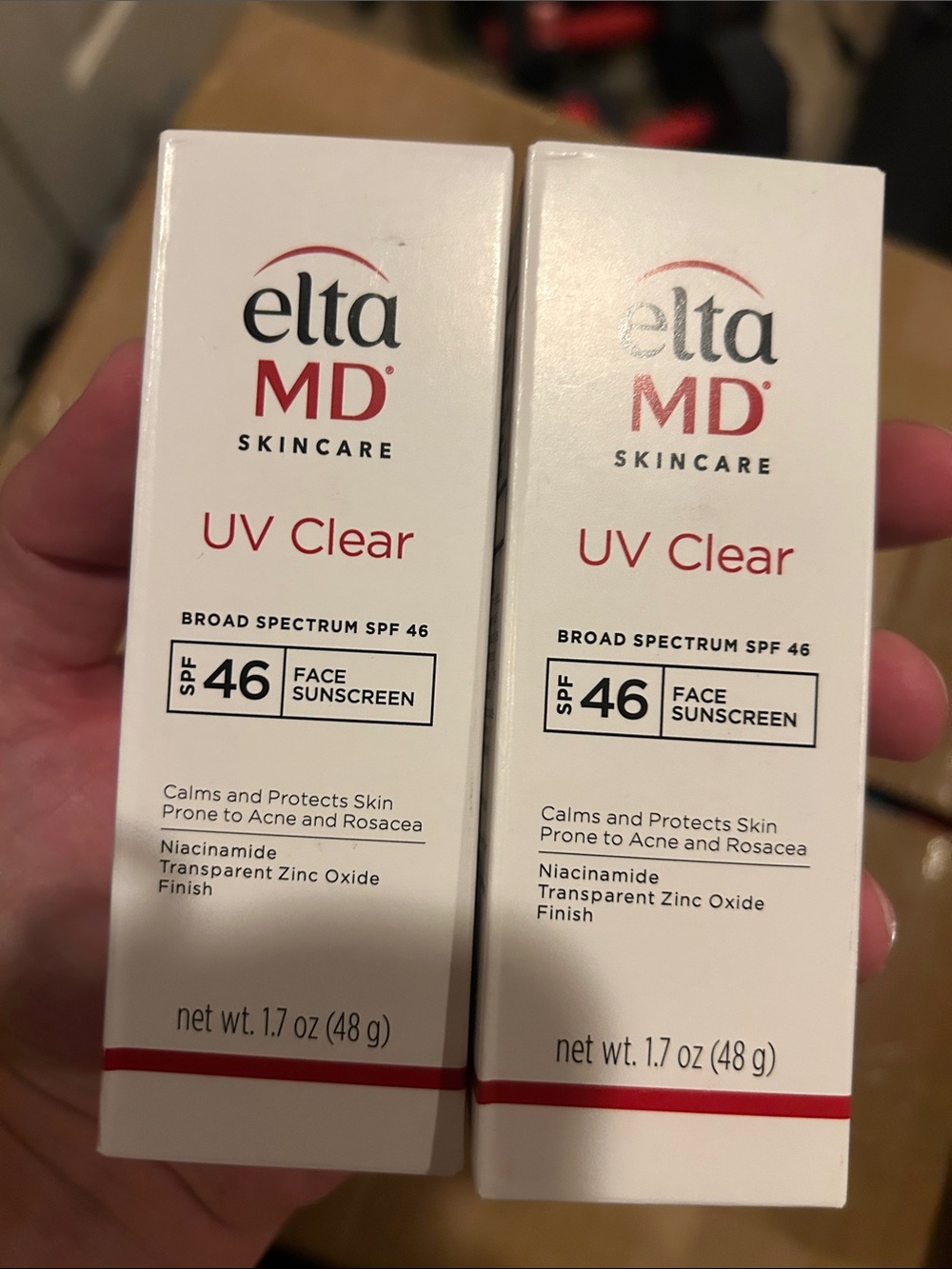 EltaMD UV Clear Face Sunscreen - White and Red Accents